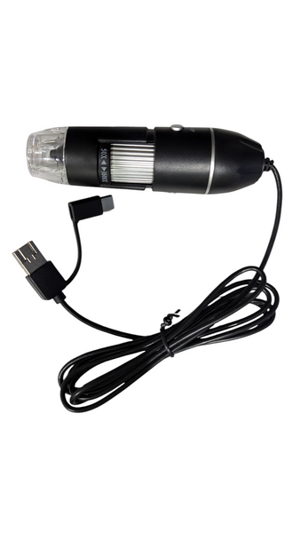 Микроскоп с разъёмом для телефона type-c and usb Х1600 3983 фото